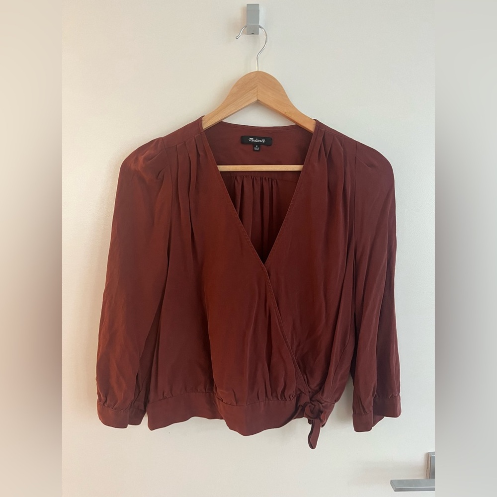 Madewell Silk Blouse (Medium)